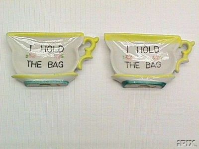 2- I HOLD THE BAG - Tea Bag Holders 